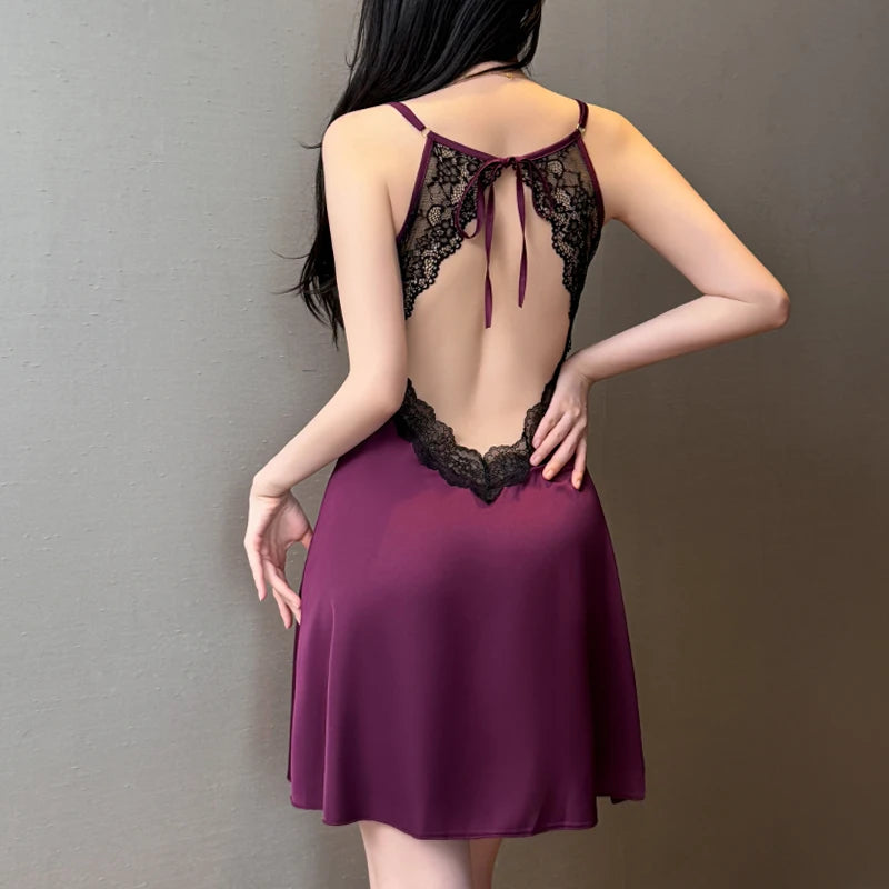 Douceur de Nuit – nuisette dentelle avec un motif qui attire l’œil | Nuisettes en satin, en dentelle et sexy