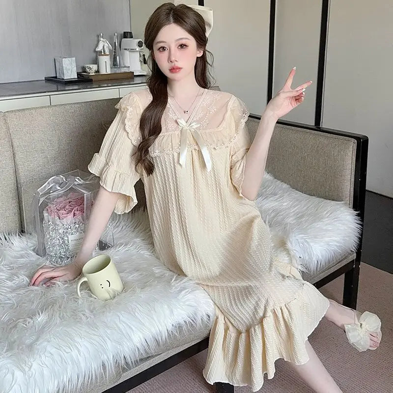 Le Dernier Verre – nuisette grande taille avec une allure douce | Nuisettes en coton, grandes tailles et longue